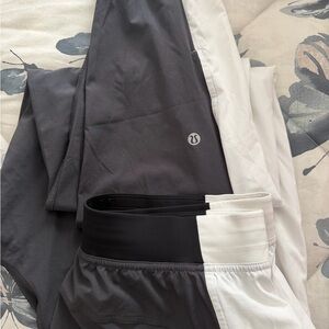Lululemon Black and White Track Pants